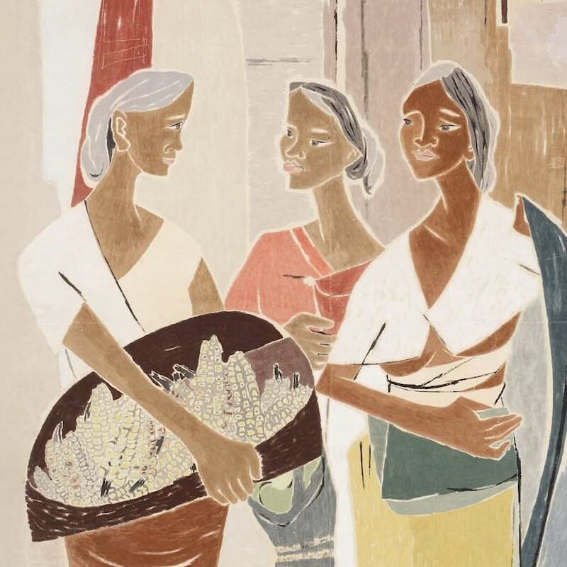 미술관소장품강좌 (박래현 Park Rehyun, 노점 Open Stalls, 1956)