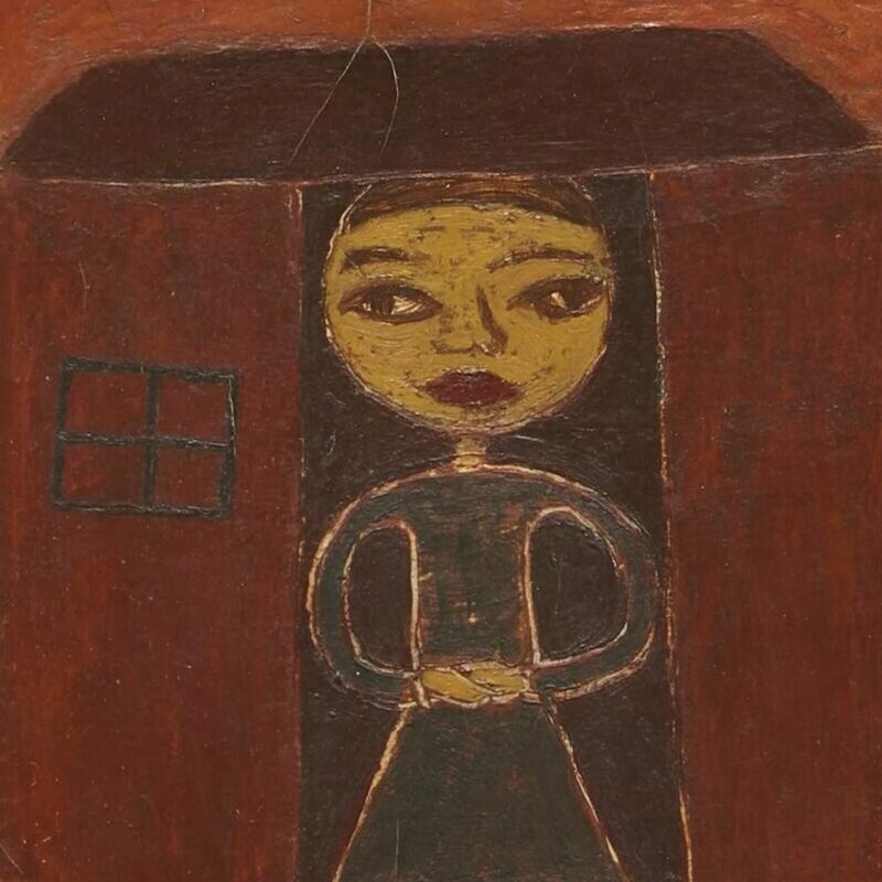 미술관소장품강좌 (장욱진 Chang Ucchin, 마을 Village, 1956)